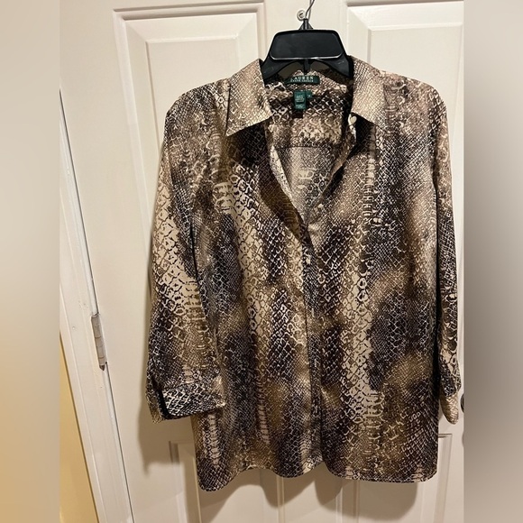 Ralph Lauren | Tops | Ralph Lauren Plus Size X Button Down Shirt | Poshmark